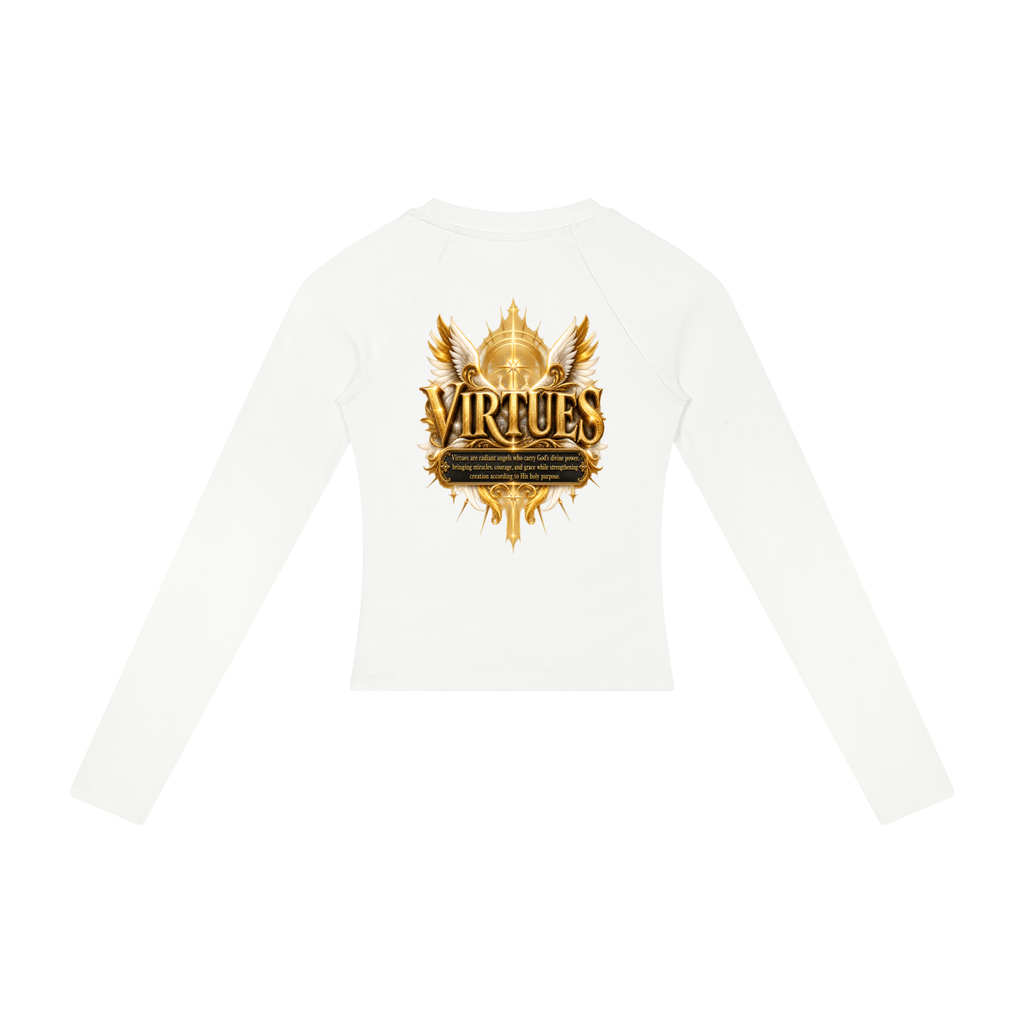 Jubiloré "Virtues" Women’s Slim Raglan Long Sleeve T-Shirt