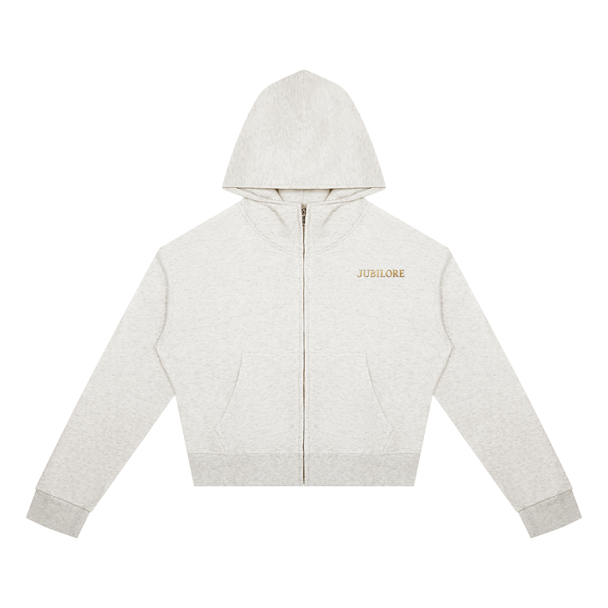 Jubiloré Women's Crop Full Zip Hoodie