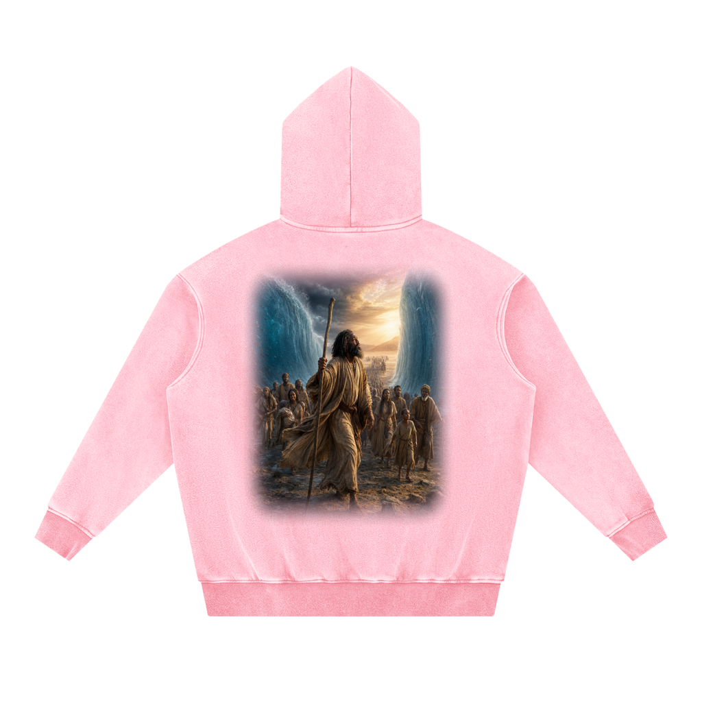 Jubilore "Moses" Snow Wash Fleece Oversize Hoodie