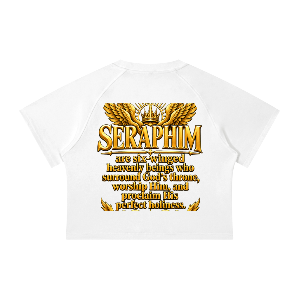 Jubilore Seraphim Women's Mineral Wash Raglan Crop T-Shirt
