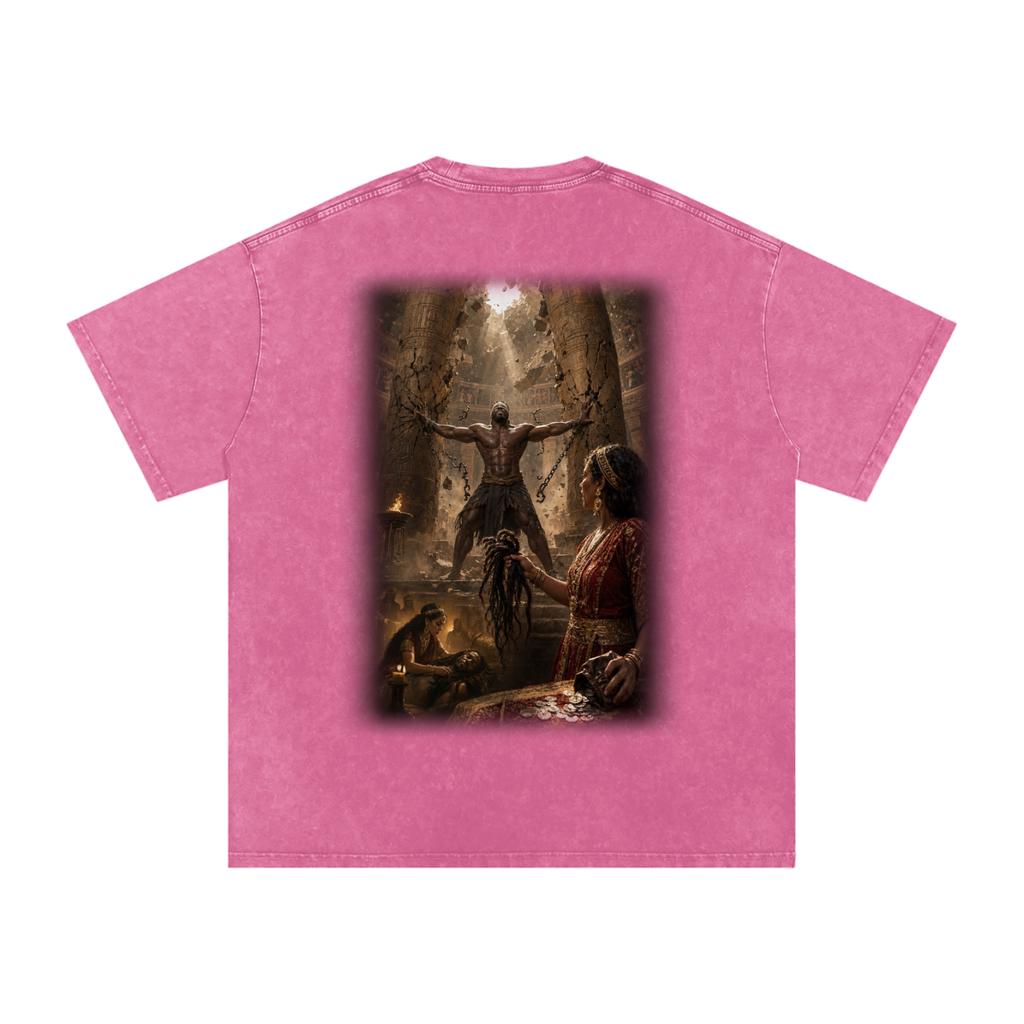 Jubilore “Samson” Snow Washed Oversized Cotton T-Shirt