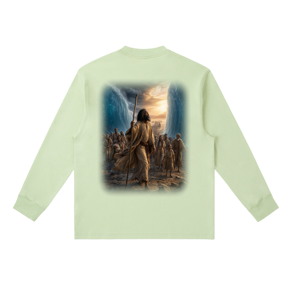 Jubilore “Moses” Essential Crewneck Long-Sleeve T-Shirt