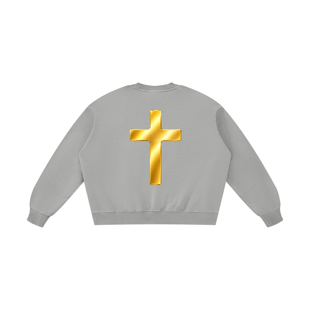 Jubilore "DVA" Unisex Boxy Vintage Washed Sweatshirt