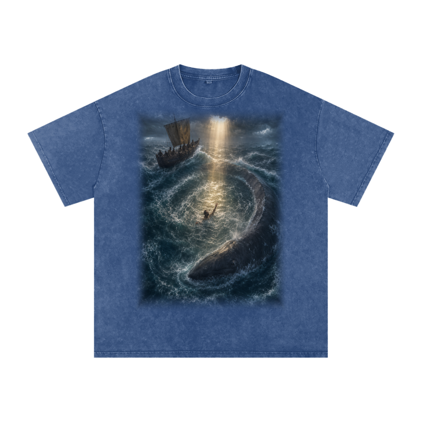 Jubilore "Jonah" Snow Washed Oversized Cotton T-Shirt