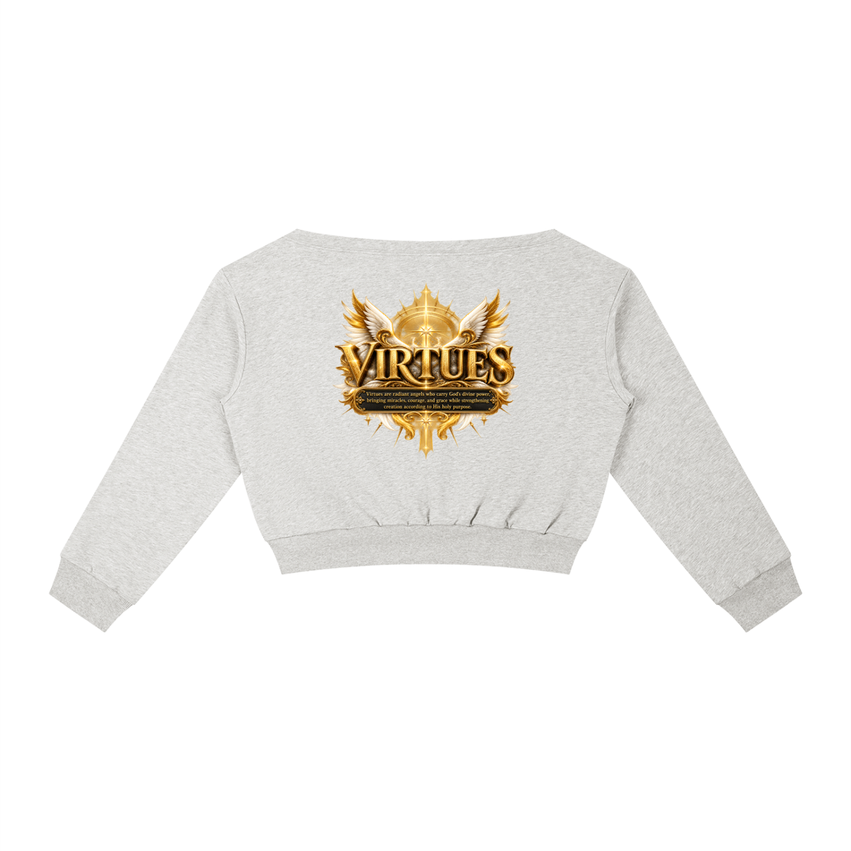 Jubiloré "Virtues" Women's Off-Shoulder Sweatshirt