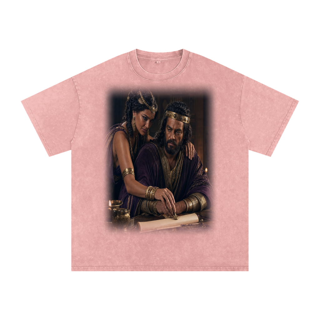 Jubilore “Jezebel” Snow Washed Oversized Cotton T-Shirt