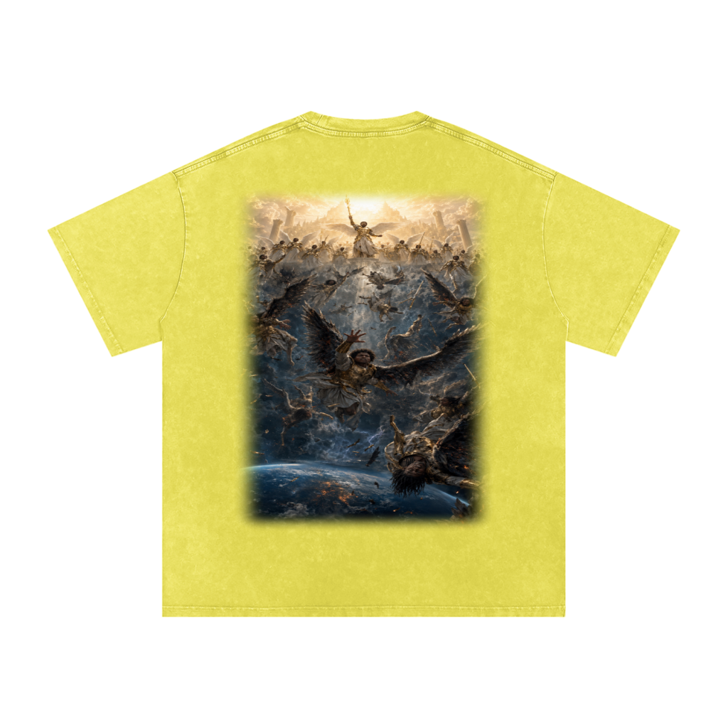 Jubilore "Three Wise Men" Snow Washed Oversized Cotton T-Shirt