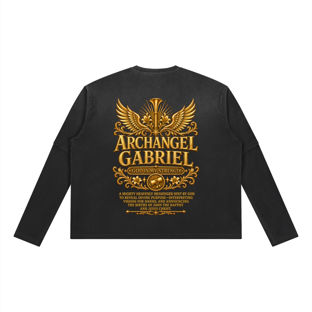 Jubilore "Gabriel" Unisex Vintage Wash Layered T-Shirt