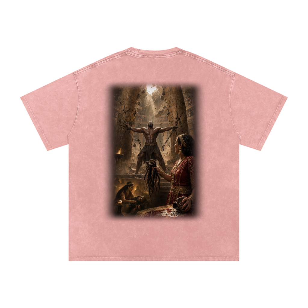 Jubilore “Samson” Snow Washed Oversized Cotton T-Shirt