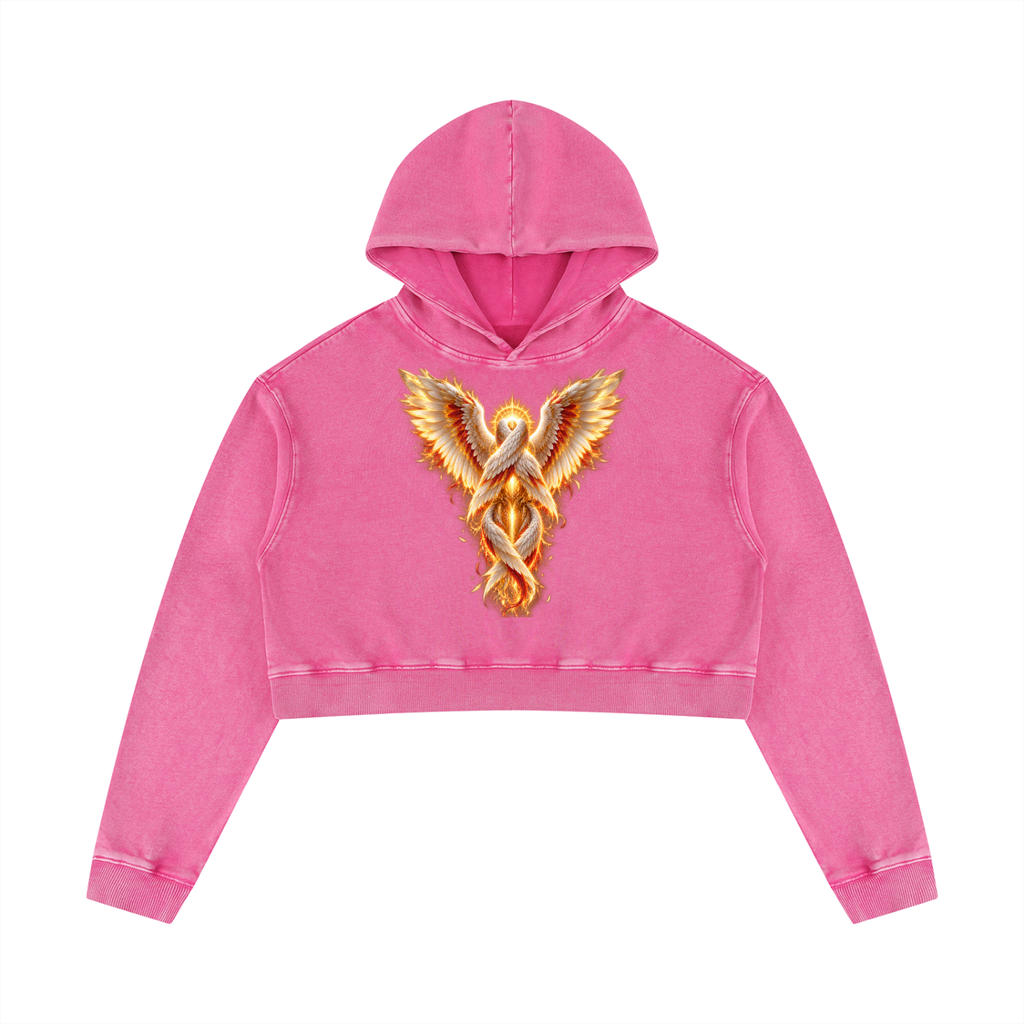 Jubilore Seraphim Women’s Mineral Washed Crop Hoodie