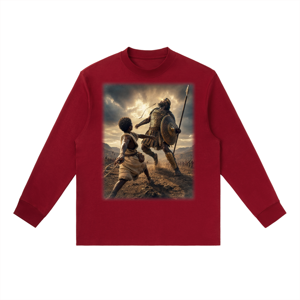 Jubilore "David" Essential Crewneck Long-Sleeve T-Shirt