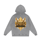 Jubilore "Virtues" Snow Washed Loose Cotton Hoodie