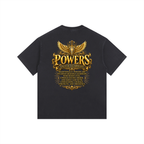 Jubilore "Powers" Vintage Washed Oversized Cotton T-Shirt