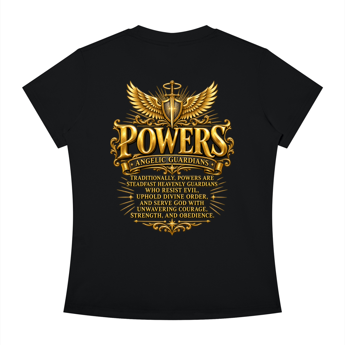 Jubiloré "Powers" Women's Slim Fit Crewneck T-Shirt