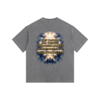 Jubilore "Christ Saves" Vintage Washed Oversized Cotton T-Shirt