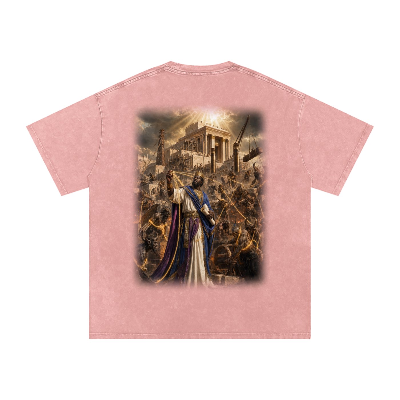 Jubilore “Solomon” Snow Washed Oversized Cotton T-Shirt
