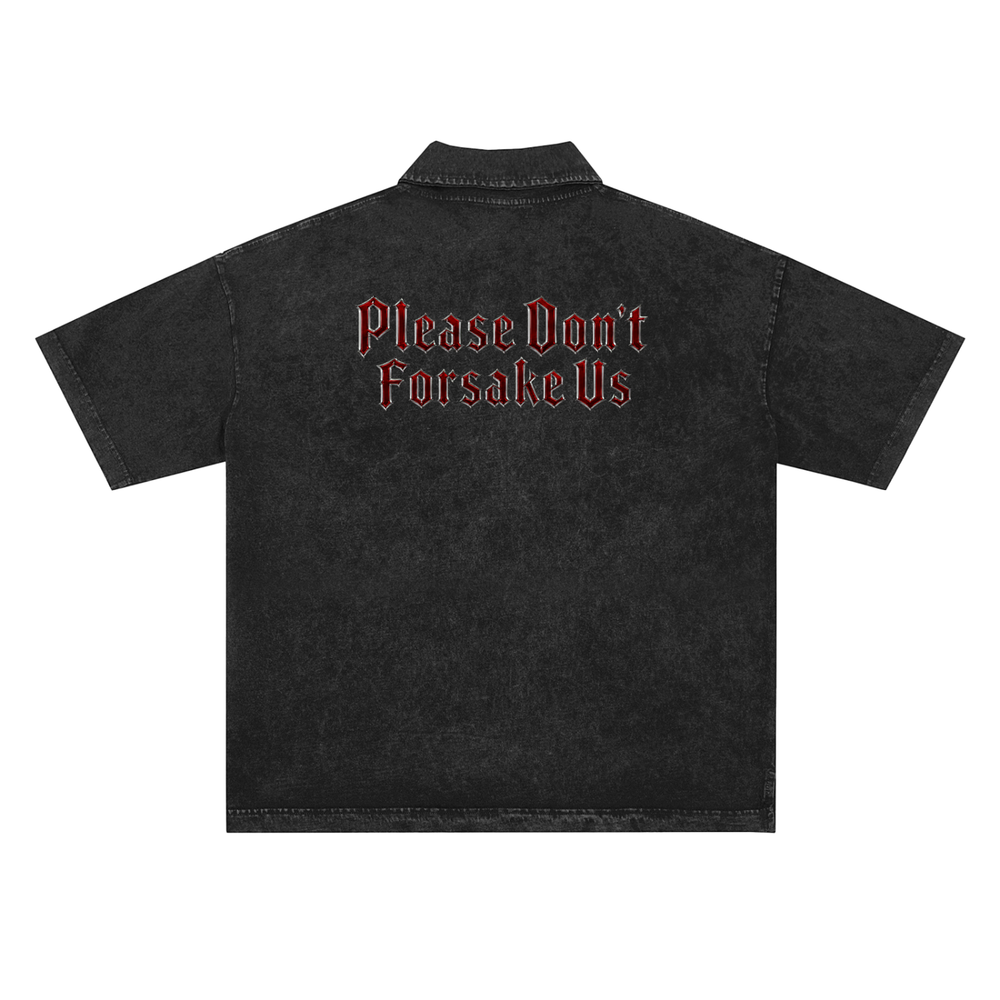 Jubilore Darkhorse Heavyweight Snow-Washed Polo T-Shirt