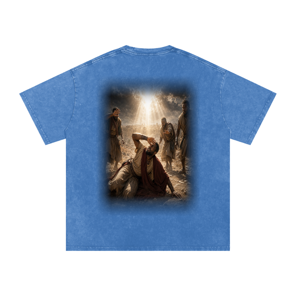 Jubilore “Paul” Snow Washed Oversized Cotton T-Shirt