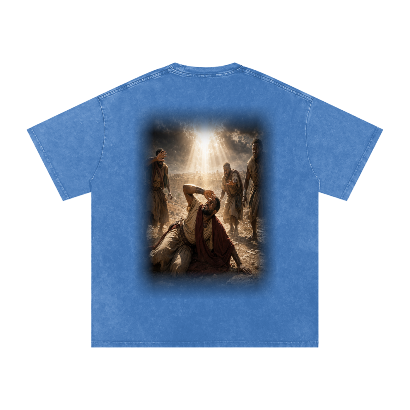 Jubilore “Paul” Snow Washed Oversized Cotton T-Shirt