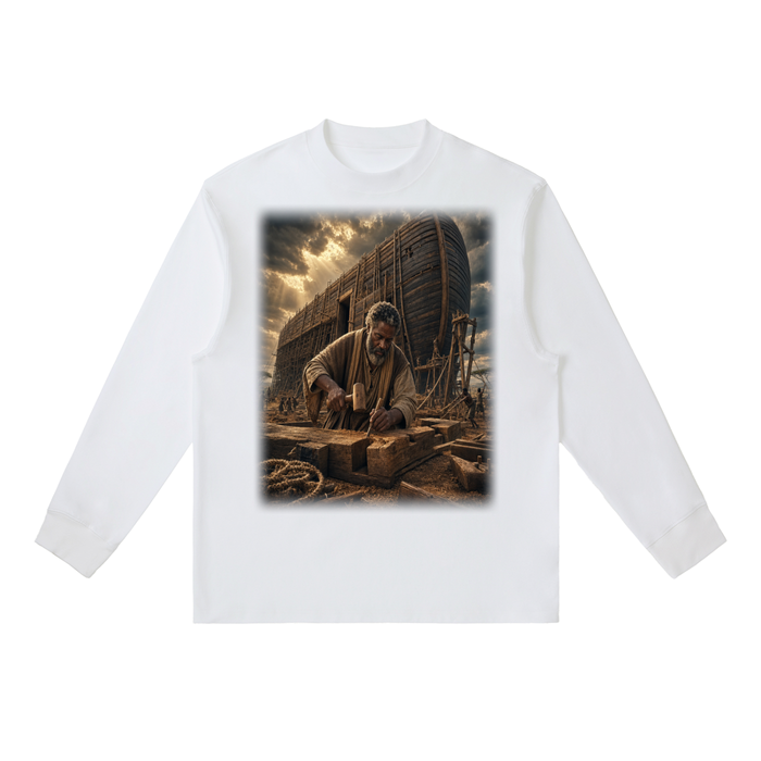 Jubilore "Noah" Essential Crewneck Long-Sleeve T-Shirt