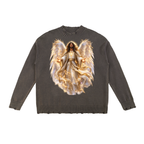 Jubilore "Virtues" Vintage Washed Hand-Frayed Sweater