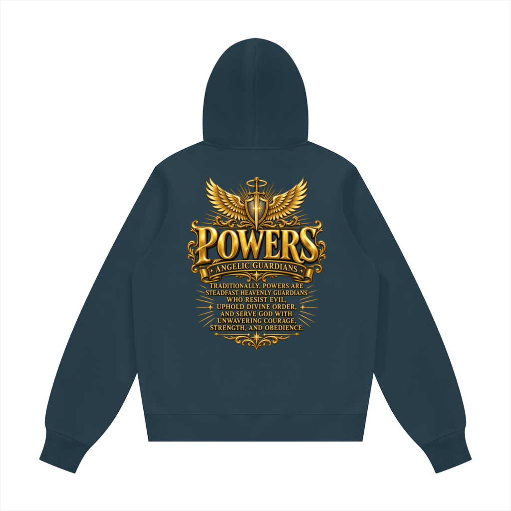 Jubilore "Powers" Unisex Fleece Regular Shoulder Hoodie