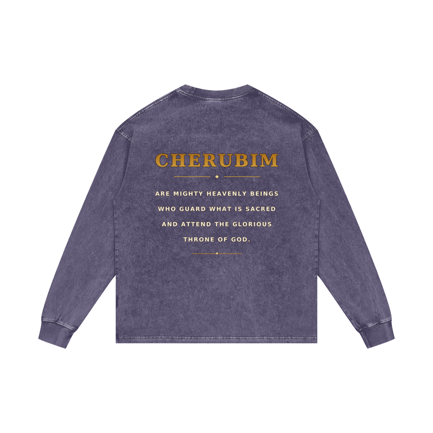 Jubilore Cherubim Acid Wash Oversize Long Sleeve T-Shirt