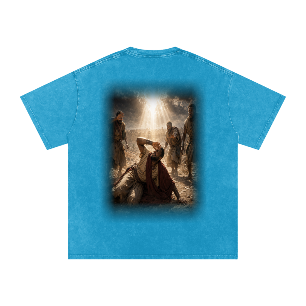 Jubilore “Paul” Snow Washed Oversized Cotton T-Shirt