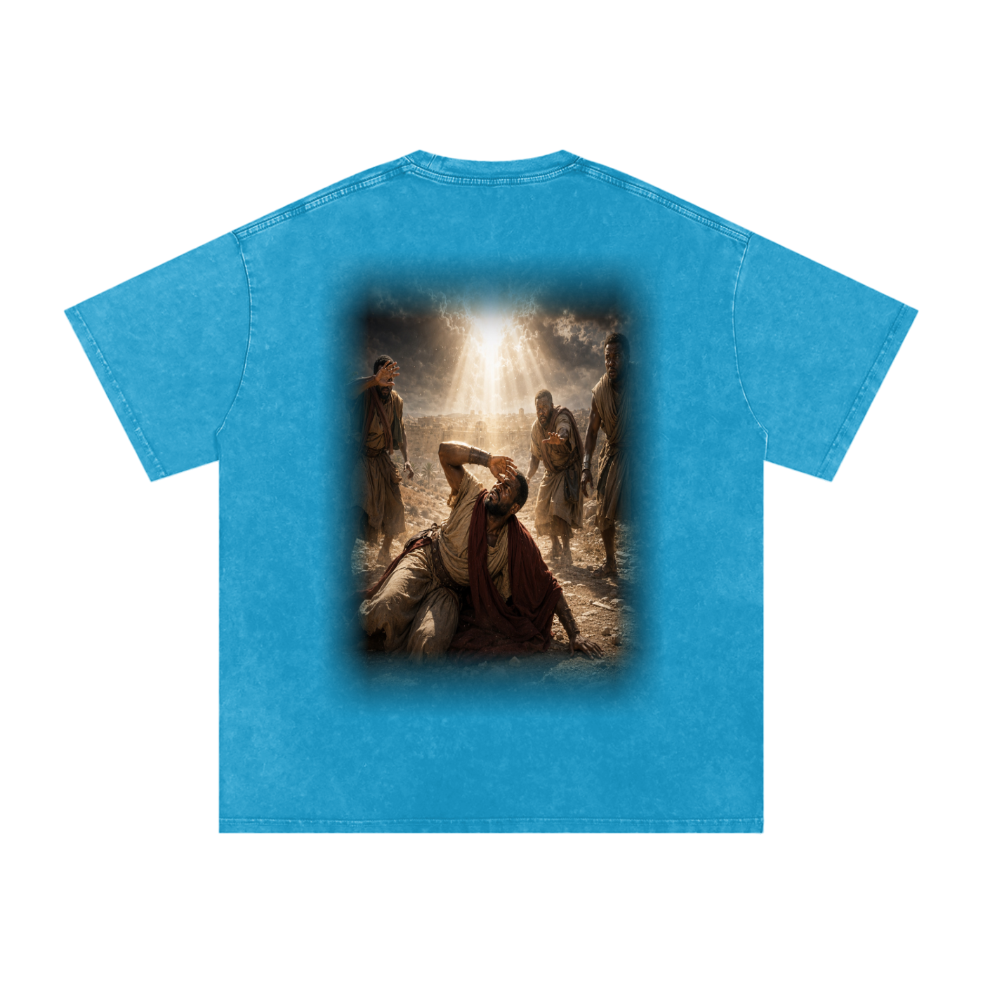 Jubilore “Paul” Snow Washed Oversized Cotton T-Shirt