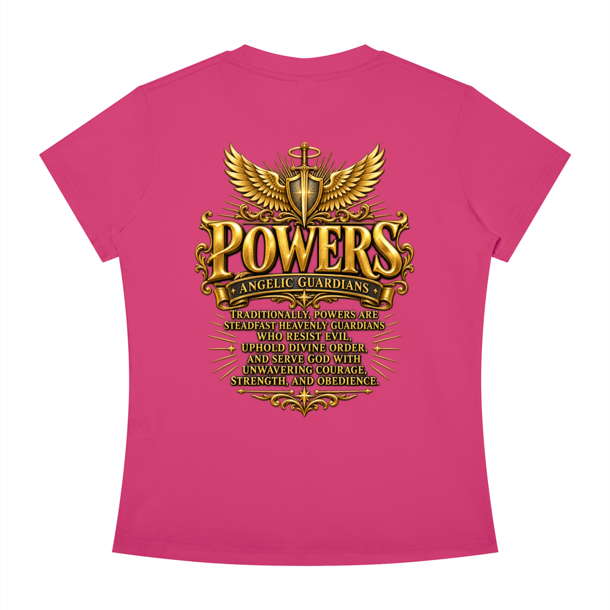 Jubiloré "Powers" Women's Slim Fit Crewneck T-Shirt