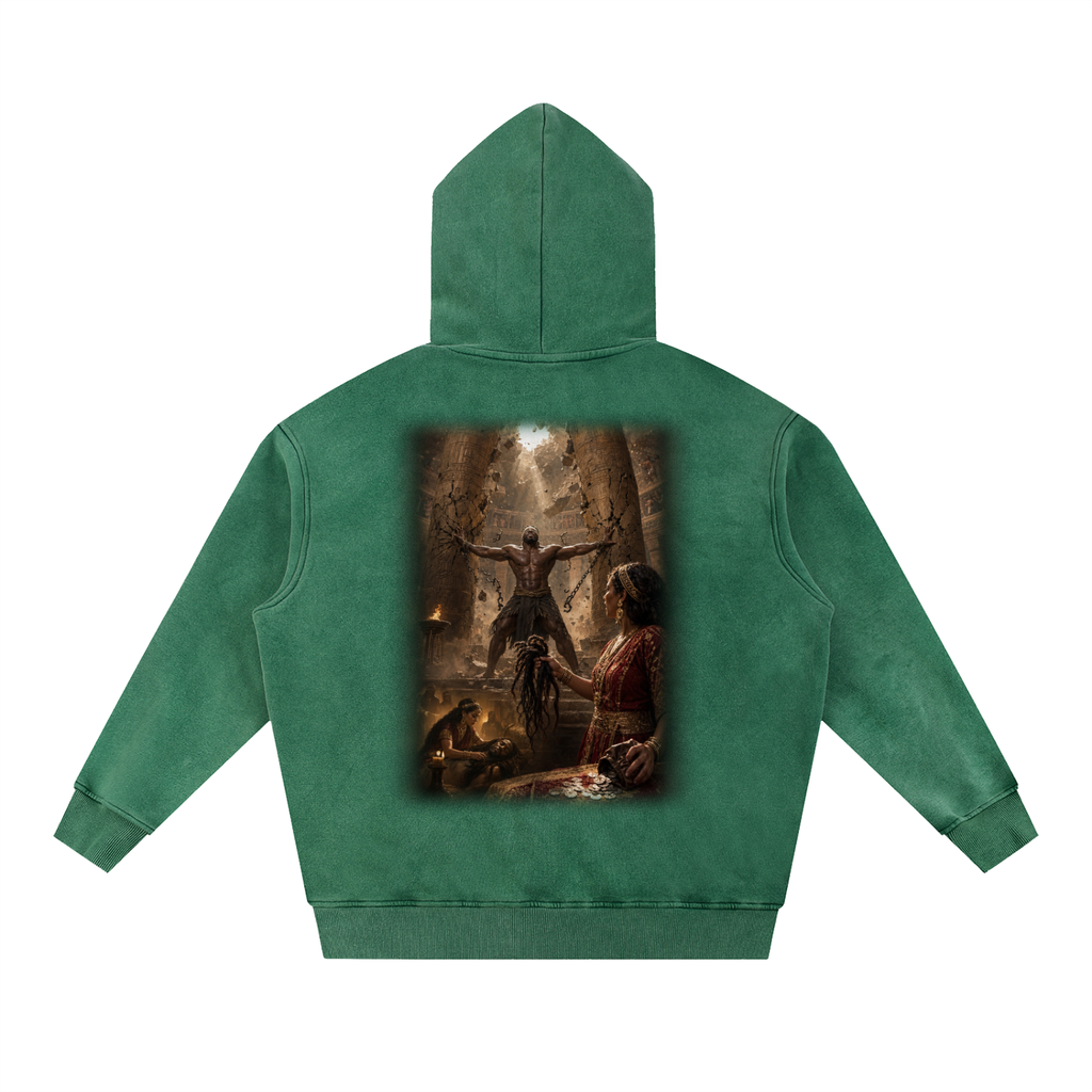 Jubilore "Samson" Snow Wash Fleece Oversize Hoodie