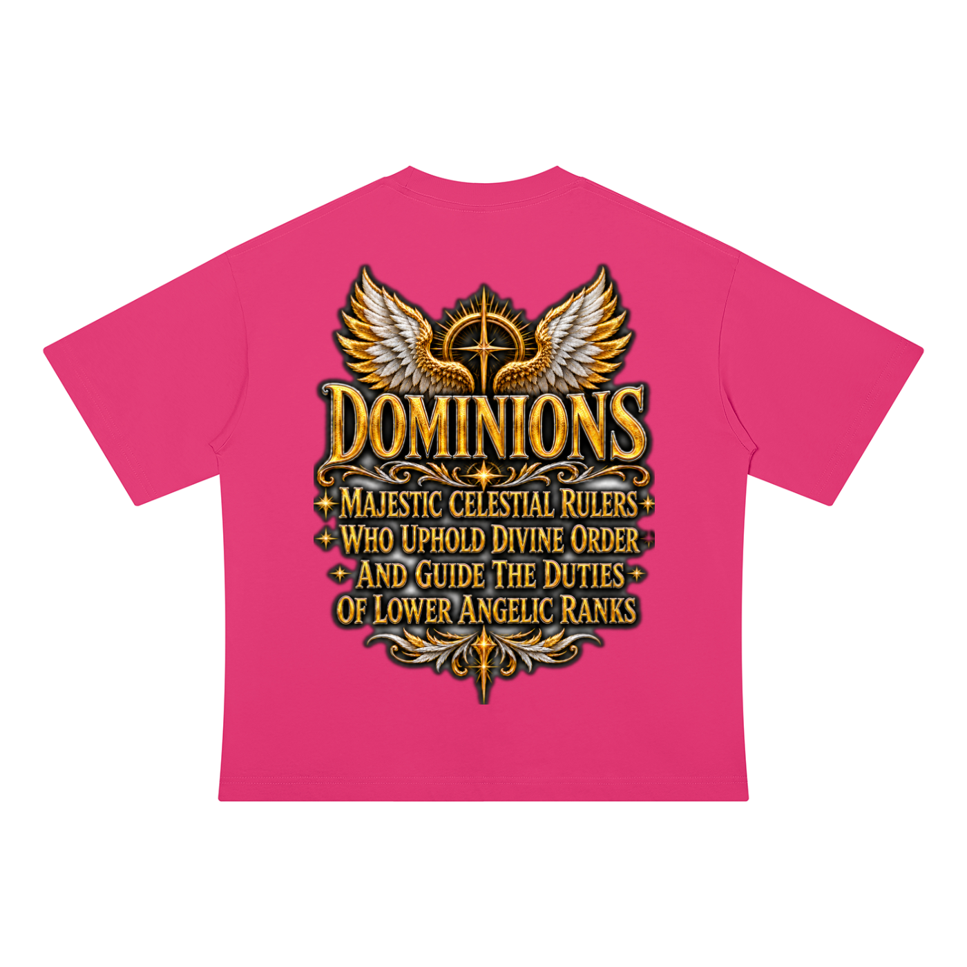 Jubilore "Dominions" Unisex Drop Shoulder Cotton T-Shirt