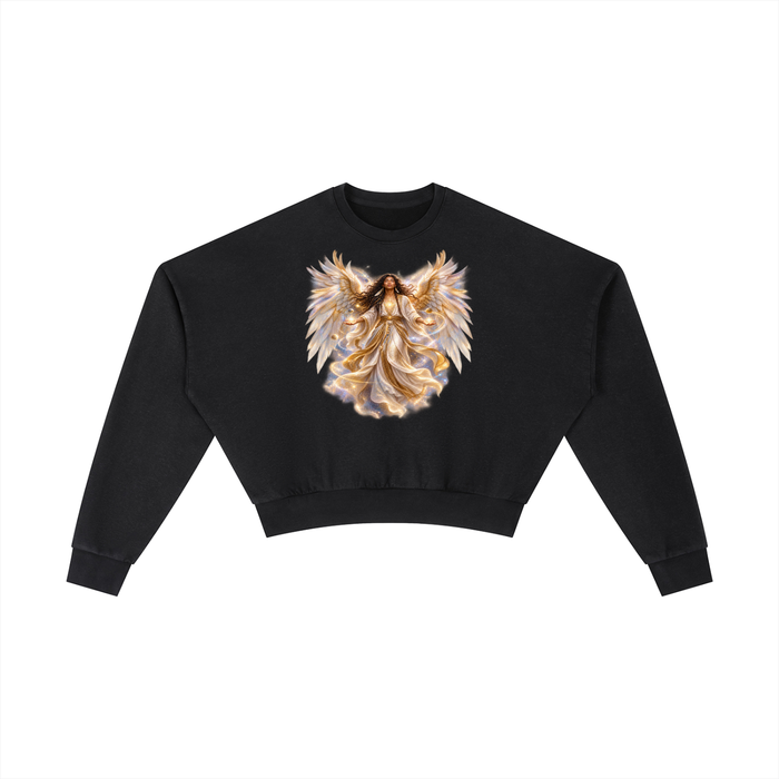 Jubiloré "Virtues" Vintage Washed Cropped Sweatshirt