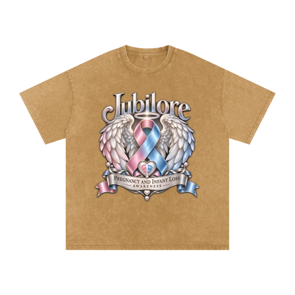 Jubilore "PILA" Snow Washed Oversized Cotton T-Shirt