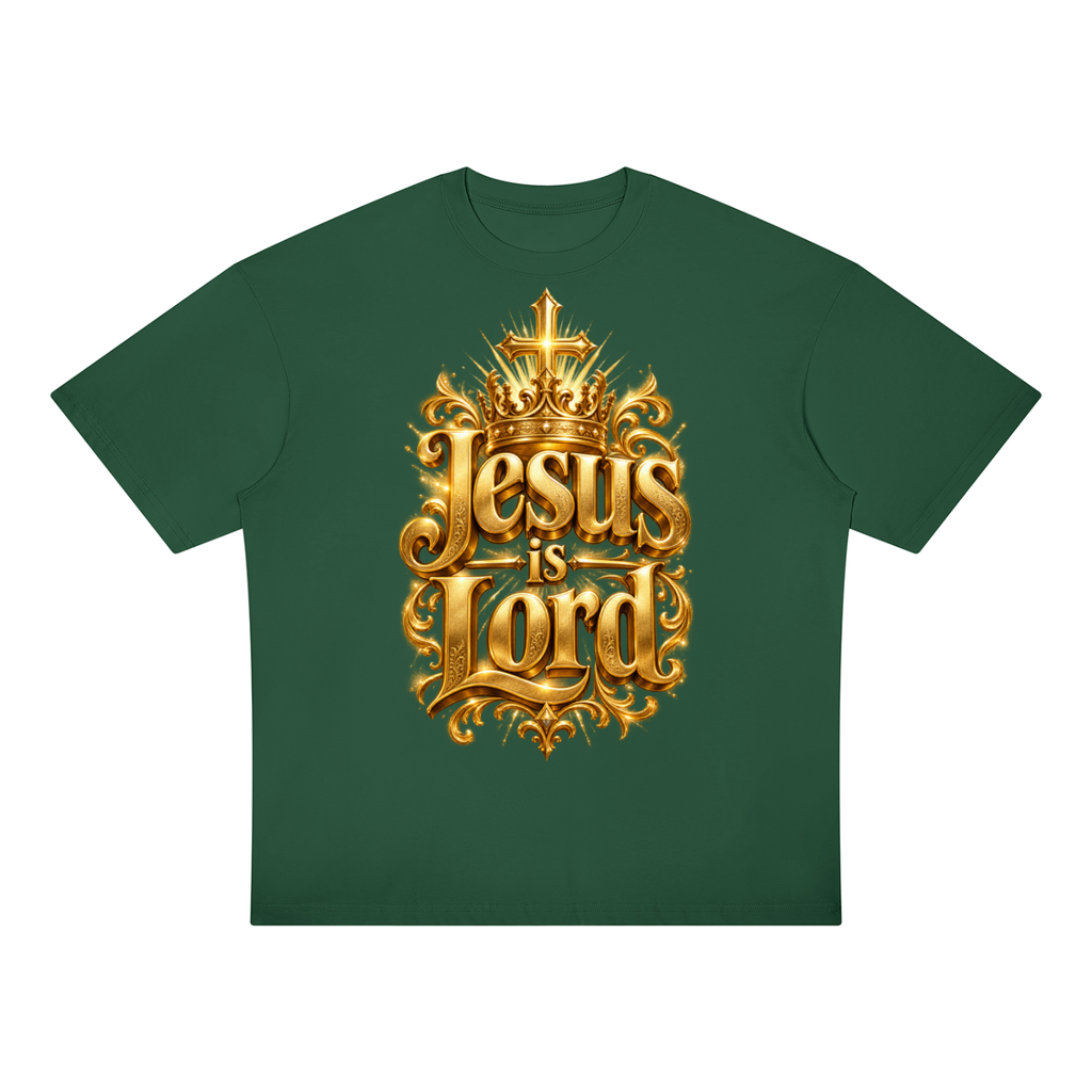 Jubilore "Jesus Is LORD" Unisex Oversized Drop Shoulder T-Shirt