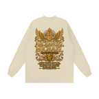 Jubilore "Michael" Unisex Raw Hem Long Sleeve T-Shirt