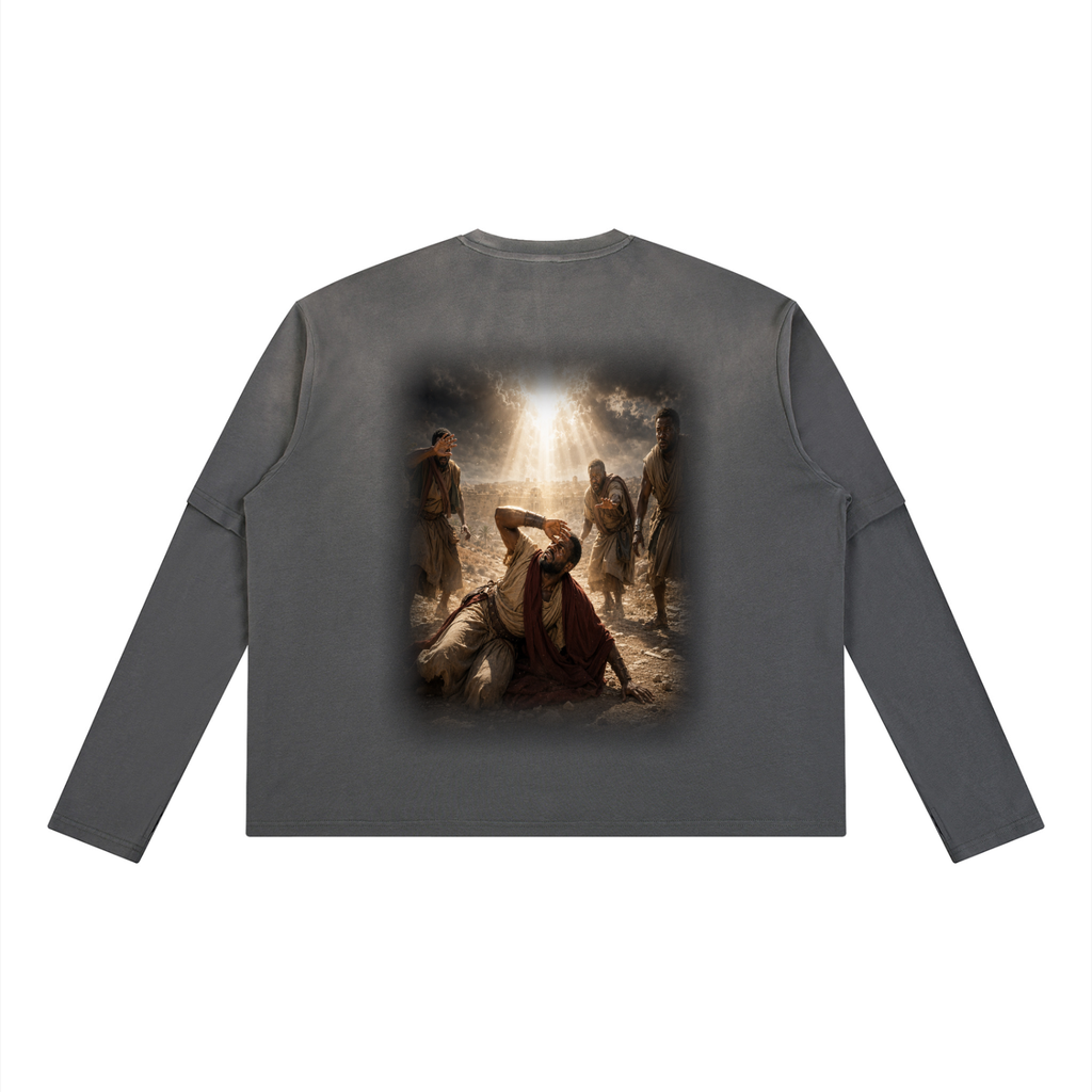Jubilore “Paul” Unisex Vintage Wash Layered T-Shirt