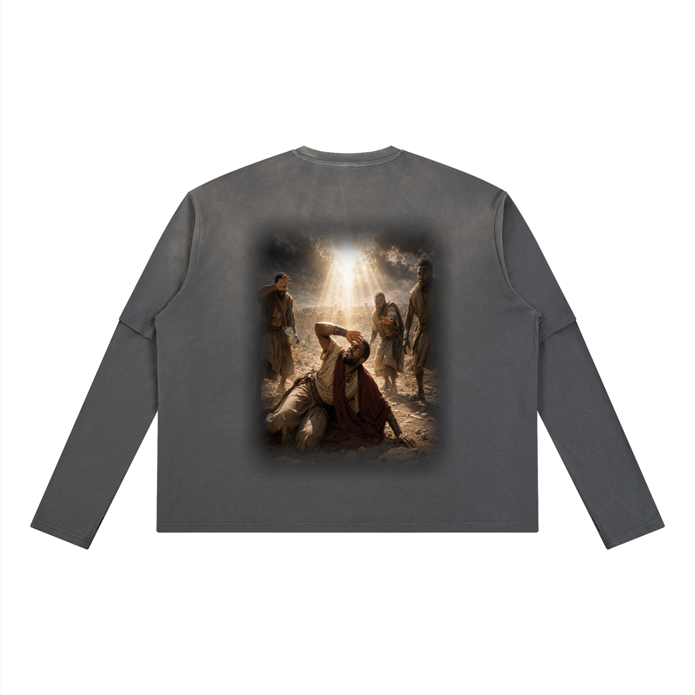 Jubilore “Paul” Unisex Vintage Wash Layered T-Shirt