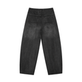 Jubilore Men's Sunfade Vintage Wash Barrel Leg Jeans