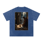 Jubilore “David” Snow Washed Oversized Cotton T-Shirt