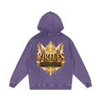 Jubilore "Virtues" Snow Washed Loose Cotton Hoodie