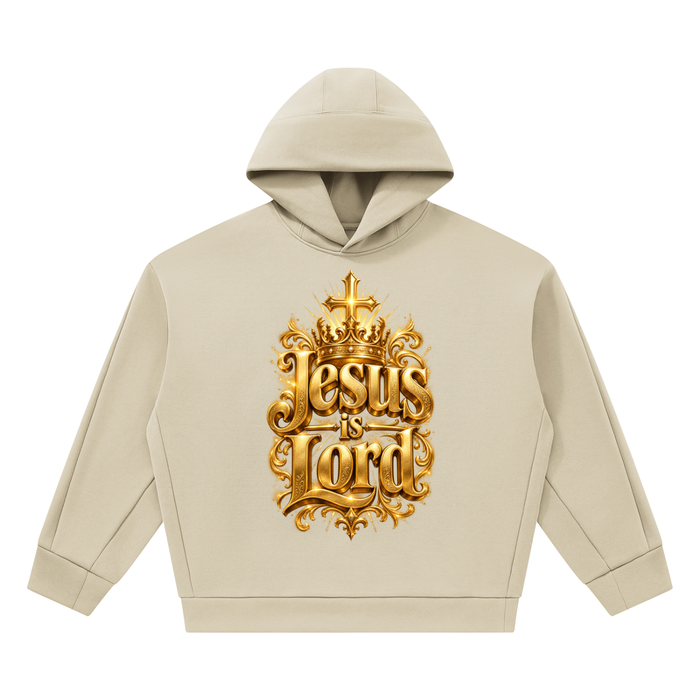 Jubilore "Jesus Is LORD" Unisex Heavyweight Fleece Boxy Hoodie