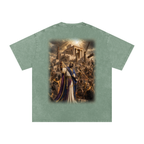 Jubilore “Solomon” Snow Washed Oversized Cotton T-Shirt