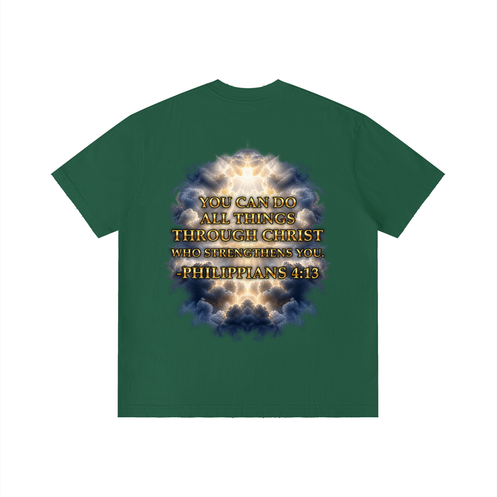 Jubilore "Christ Saves" Unisex Vintage Wash Distressed T-Shirt