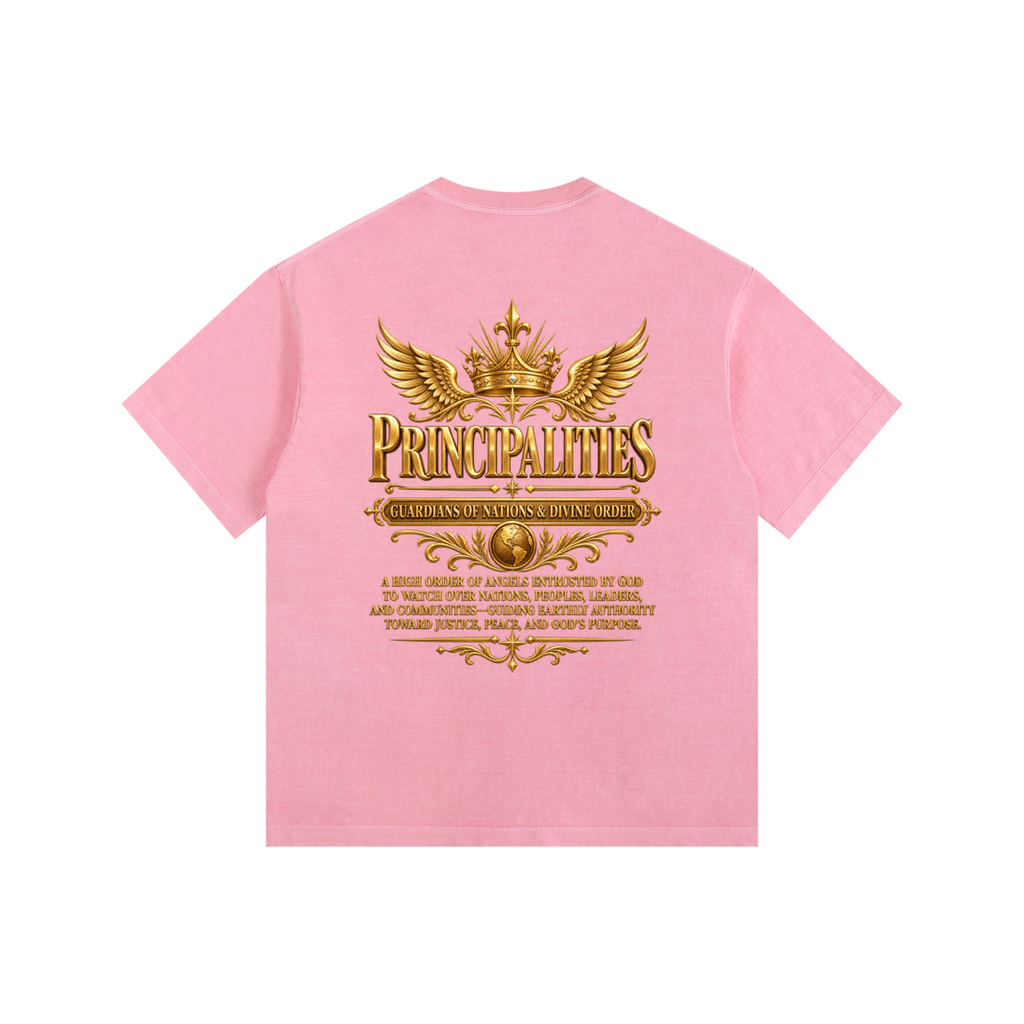 Jubilore "Principalities" Vintage Washed Oversized Cotton T-Shirt