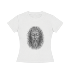 Jubiloré "Shroud of Turin" Women's Slim Fit Crewneck T-Shirt