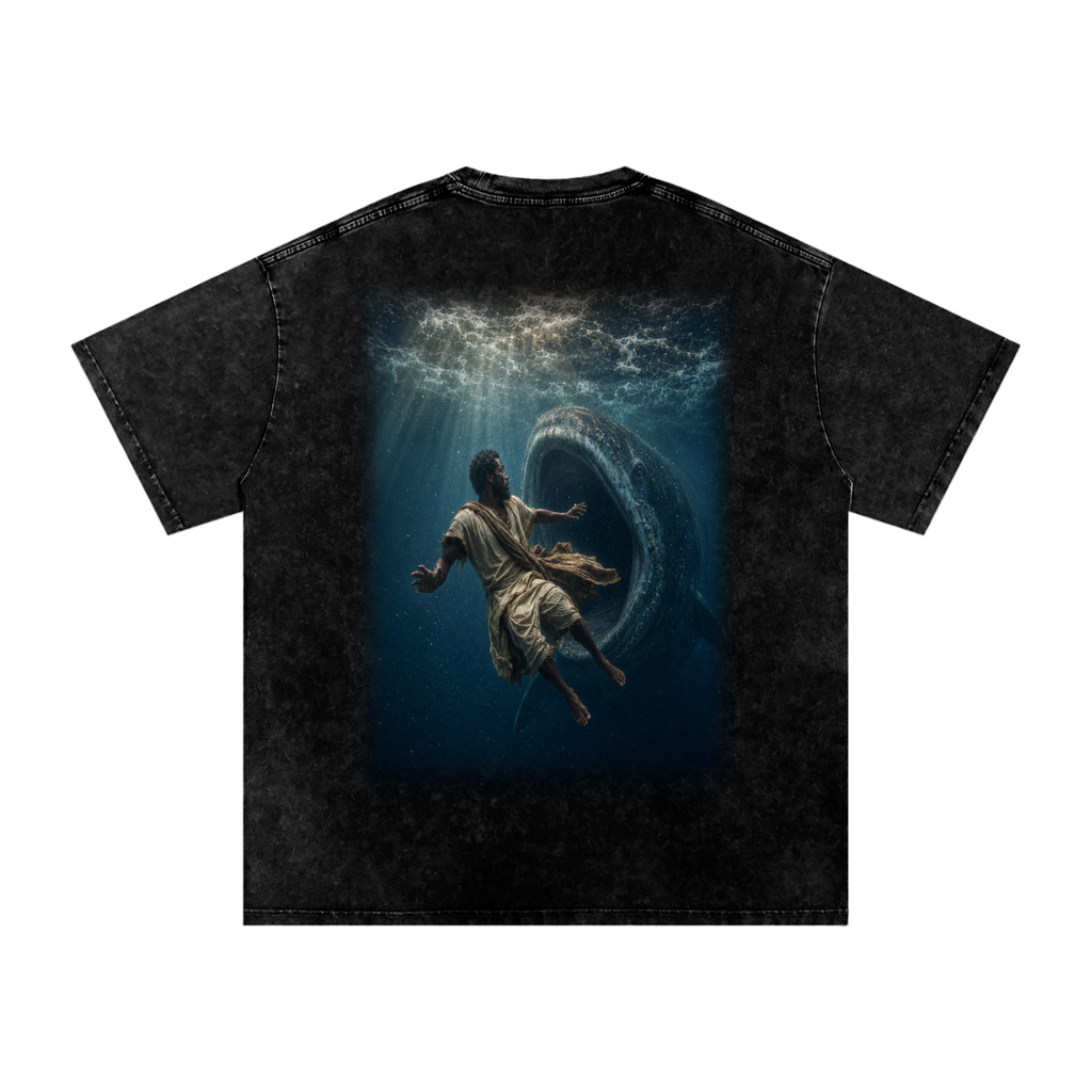 Jubilore "Jonah" Snow Washed Oversized Cotton T-Shirt
