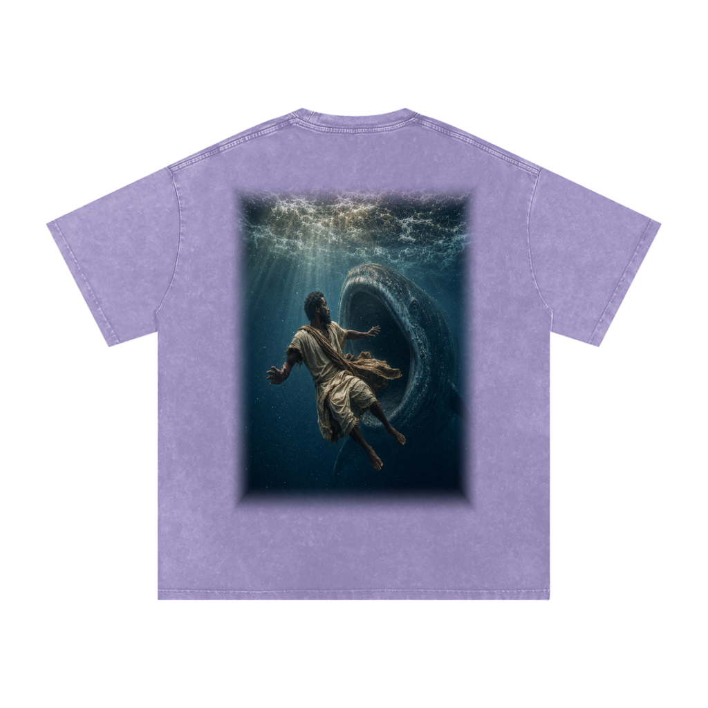 Jubilore "Jonah" Snow Washed Oversized Cotton T-Shirt