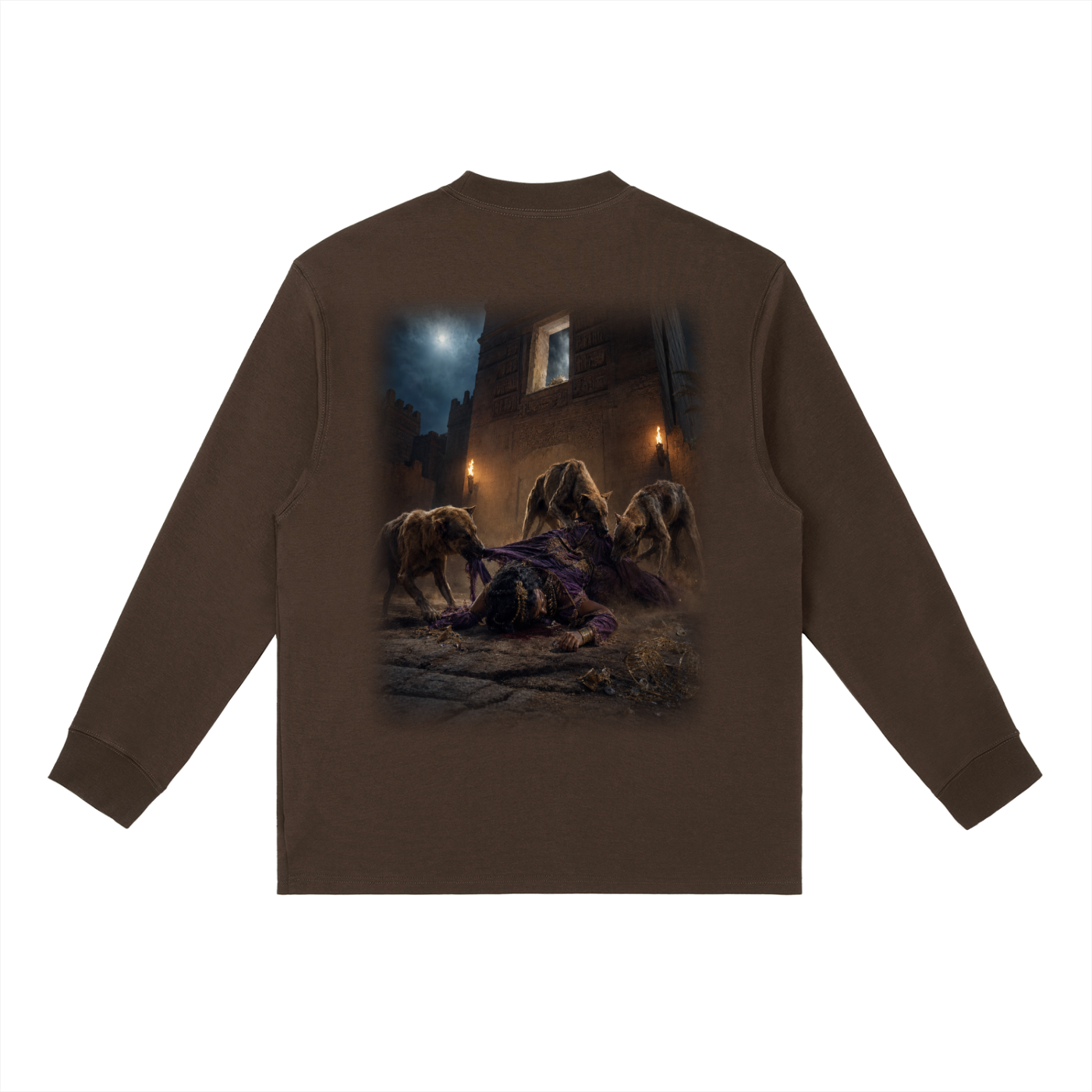 Jubilore "Jezebel" Essential Crewneck Long-Sleeve T-Shirt