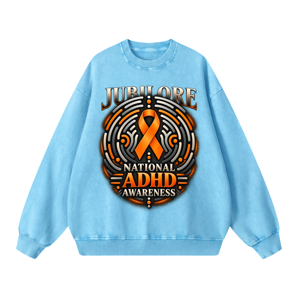 Jubilore "NAA" Snow Washed Oversized Sweatshirt